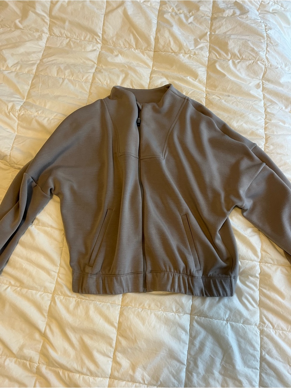 90 Degree Women's Beige/Tan Zip-Front Jacket